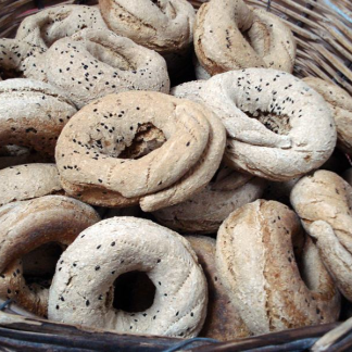 Κουλούρες κρίθινες 'Γλυκοκάλαμου' 5 τεμαχια (βάρος 690-700 γραμ.)